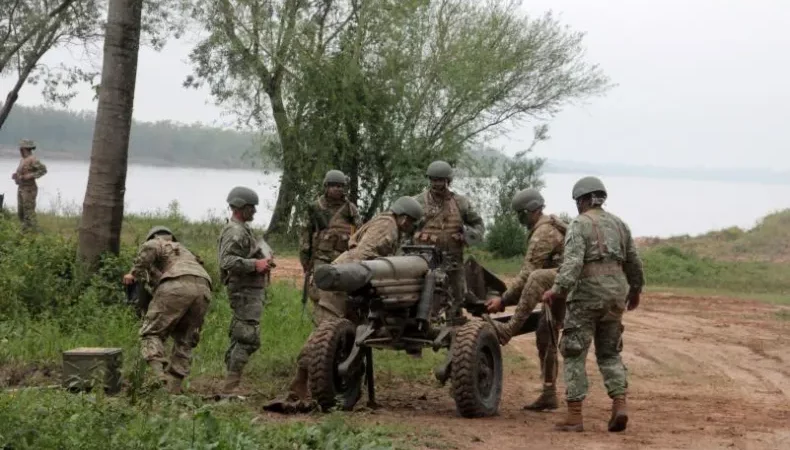 El Ejercito argentino opera desde la Costa chaqueña en una nueva etapa del Operativo «Libertador»