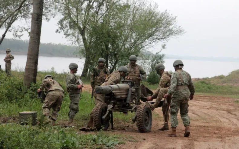 El Ejercito argentino opera desde la Costa chaqueña en una nueva etapa del Operativo «Libertador»