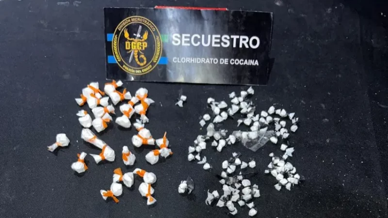 Desmantelan y detienen a dos sujetos en un bunker de drogas en Villa del Oeste