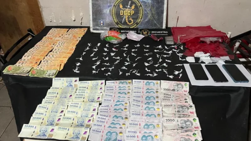 Desbaratan Kiosco Narco en Villa Barberán: secuestran drogas y más de $1,2 millones de pesos
