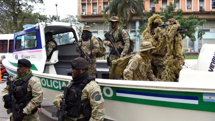 Zdero presentó a la flamante División «Patrulla Fluvial» perteneciente a la Policia del Chaco