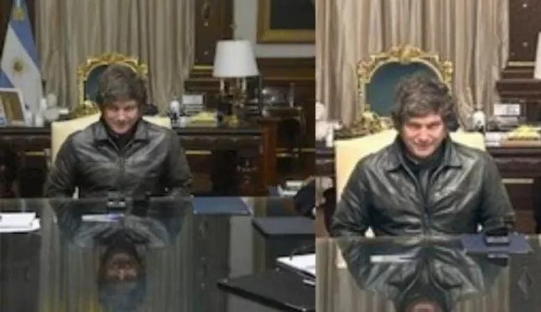 Polémica en torno al Milei «de cartón» con el que se habría montado las fotos de sus últimas reuniones de Gabinete