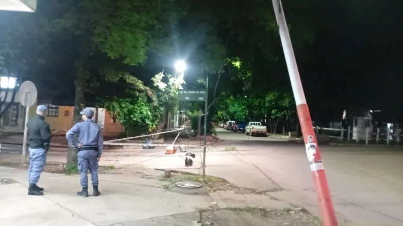Detienen a camionero por derribar postes de luz en el centro de Resistencia e intenter escapar