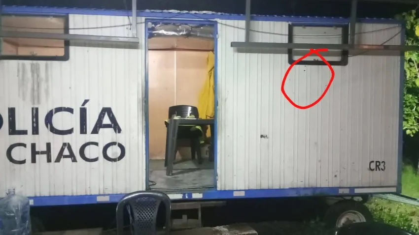 Disparan contra un puesto policial sobre la ruta N° 11