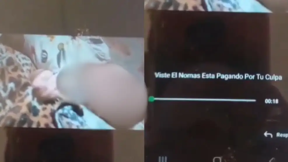 “Viste, él está pagando por tu culpa”: una joven se filmó golpeando a su bebé y le mandó el video a su ex pareja
