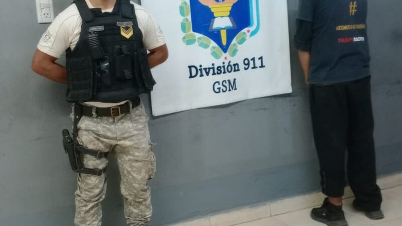 SAN MARTÍN: RÁPIDO ACCIONAR POLICIAL PERMITIÓ DETENER A UN HOMBRE QUE LE ROBÓ A UN ANCIANO EN SILLA DE RUEDAS