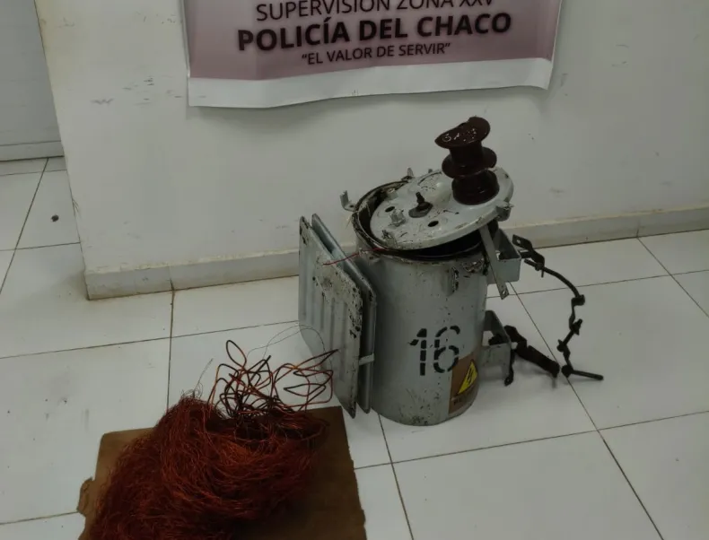 Basail: recuperaron cobre robado de un transformador de Secheep en la zona rural
