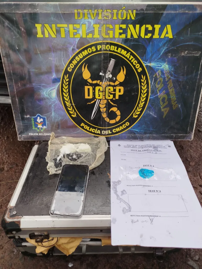Golpe al narcotráfico en Resistencia: dos detenidos con cocaína tras denuncia anónima