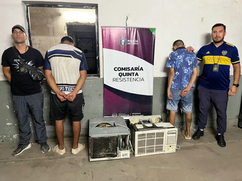 Indignación en el barrio Guiraldes: robaron los aires acondicionados de la escuela primaria y fueron detenidos cuando intentaban venderlos