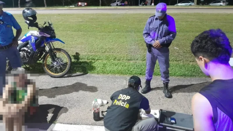 Resistencia: detuvieron a un joven con cocaína y marihuana en el Parque de la Democracia