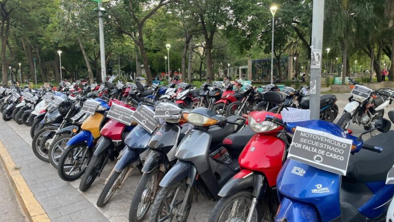 Fuerte operativo de tránsito en pleno centro de Resistencia: retuvieron 73 motos y labraron más de 300 infracciones