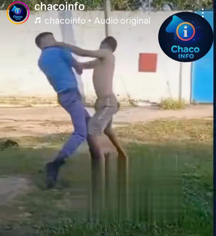 Polémica en la Policía del Chaco: filmaron a agentes enfrentándose a golpes con un joven