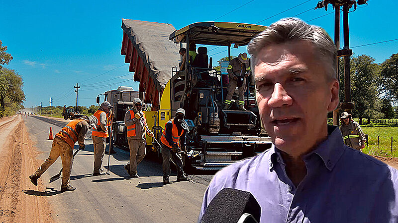 Ruta Provincial 30: Zdero supervisó el avance de la pavimentación entre Colonias Unidas, Ciervo Petiso y Laguna Limpia
