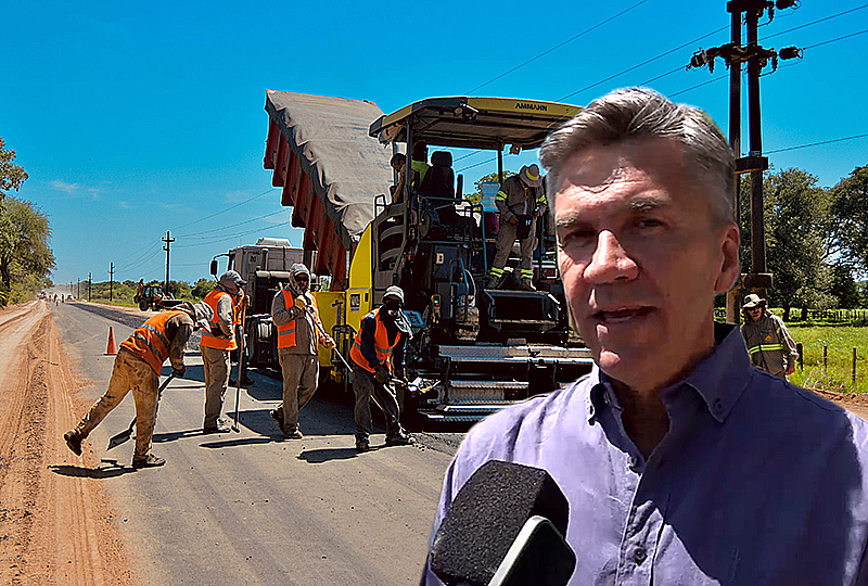 Ruta Provincial 30: Zdero supervisó el avance de la pavimentación entre Colonias Unidas, Ciervo Petiso y Laguna Limpia