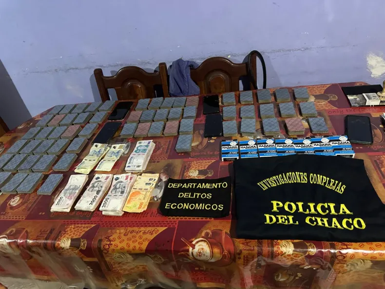 Allanamiento nocturno y millonario secuestro: cae una casa de juego clandestino en Pampa del Infierno