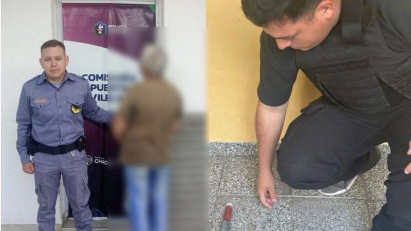 PUERTO VILELAS: UNA JOVEN HERIDA DE ARMA DE FUEGO Y UN JUBILADO DETENIDO CON UNA «TUMBERA»