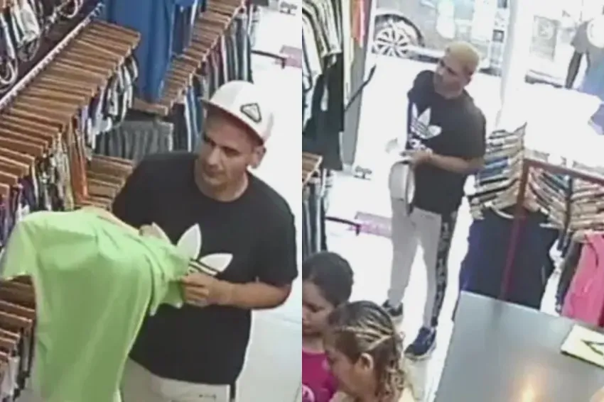 Alerta en el centro de Resistencia: un delincuente simuló ser cliente y robó en un local de ropa
