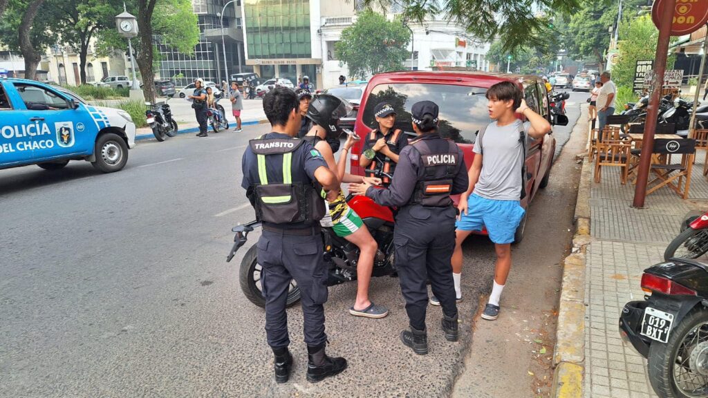 Secuestran en Resistencia 13 motos por circular sin casco en controles de tránsito