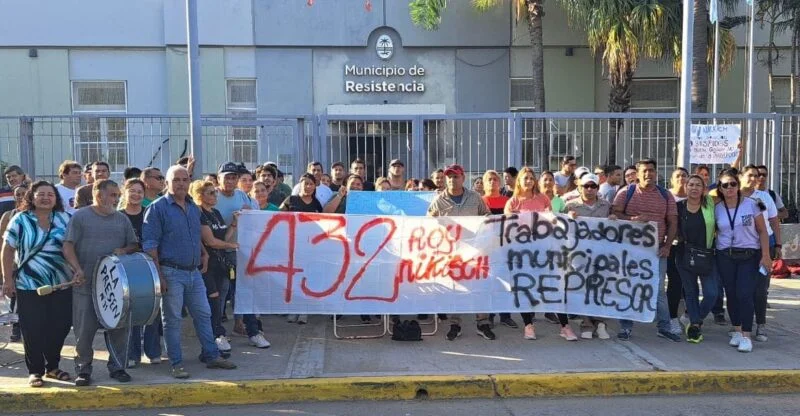 RESISTENCIA: 432 TRABAJADORES MUNICIPALES DESPEDIDOS CUMPLEN DOS AÑOS SIN RESPUESTAS Y CONVOCAN A UNA MARCHA