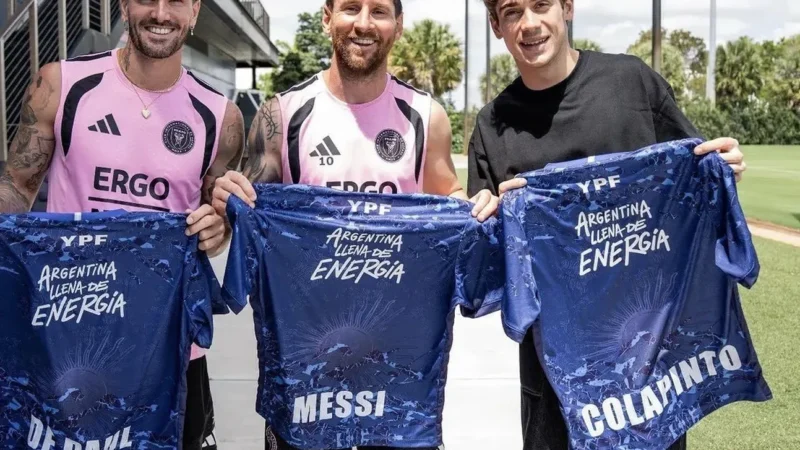 Cumbre de ídolos en Florida: Franco Colapinto cumplió su sueño y conoció a Lionel Messi antes del GP de Miami