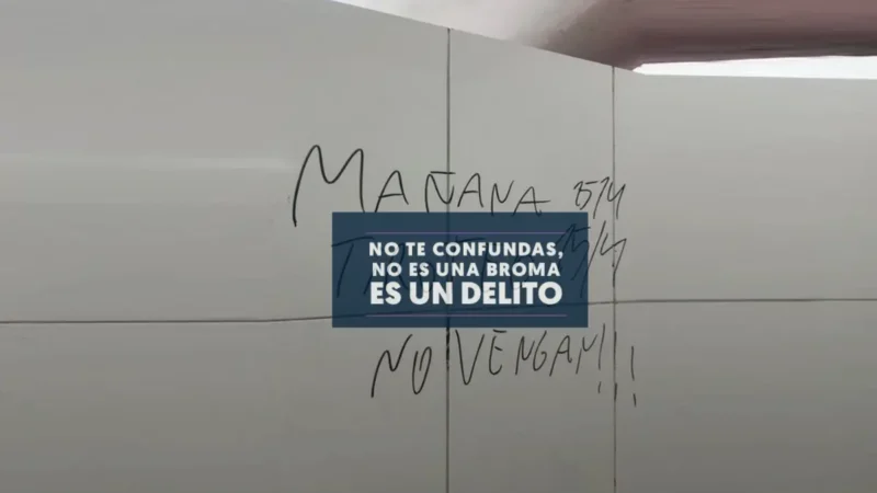 Alerta por amenazas en escuelas: el Ministerio de Seguridad advierte que «no son una broma, sino un delito»