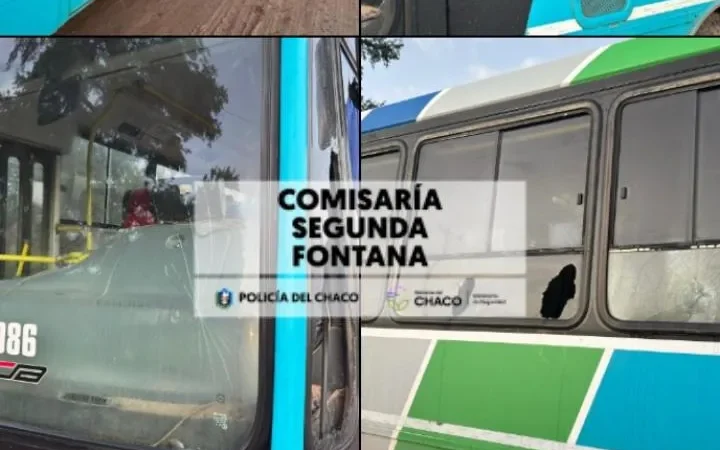 Tensión en Fontana: un hombre atacó a fierrazos un colectivo de la línea 112 en plena Avenida 25 de Mayo