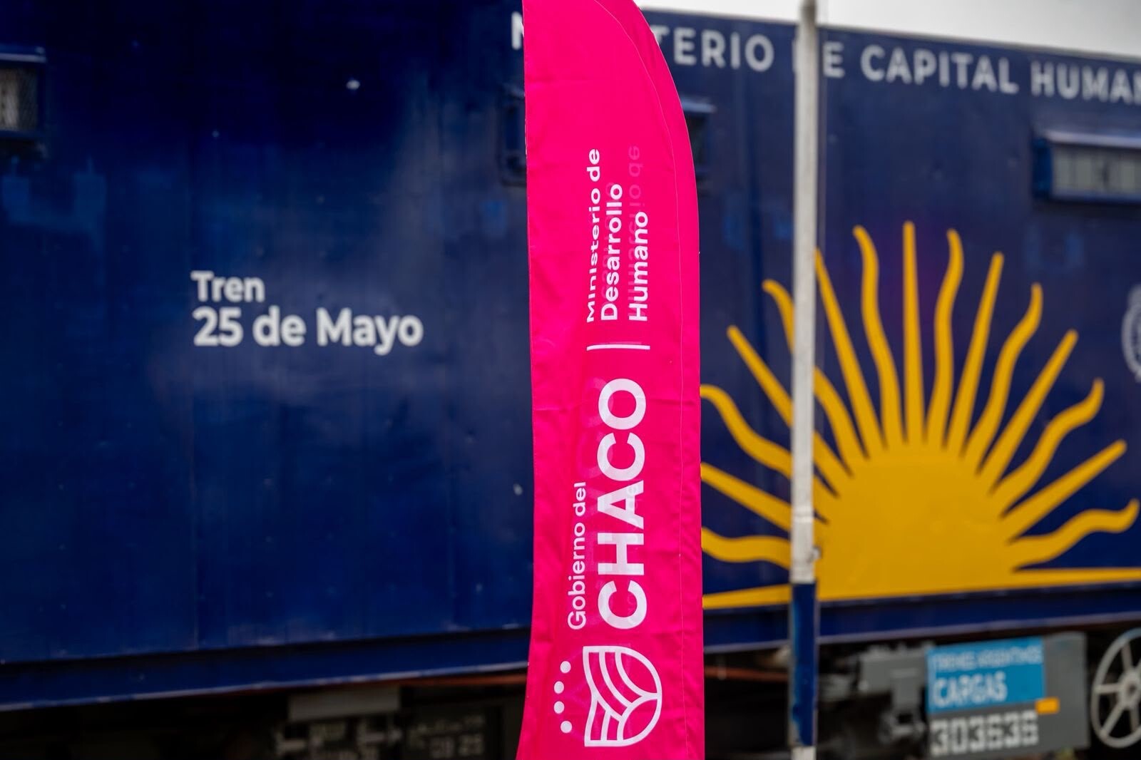 El Tren 25 de Mayo reprograma su arribo a Fontana por razones climáticas y operativas