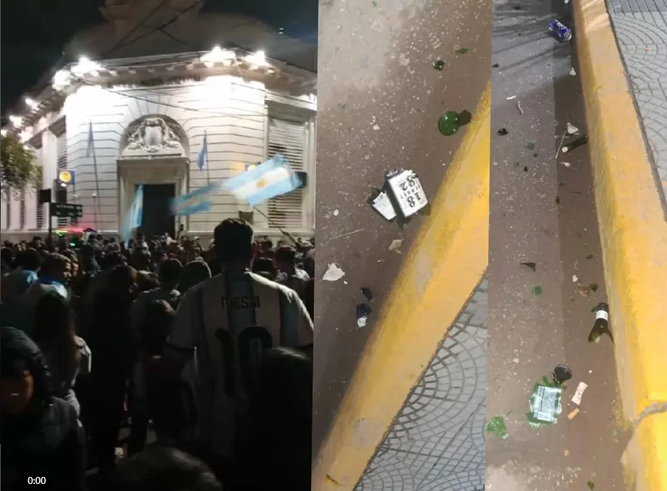 Disturbios en Resistencia tras el triunfo de Argentina frente a Jordania