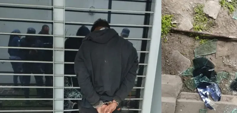 Detuvieron a un hombre que intentó violentar una sucursal bancaria en pleno centro de Resistencia