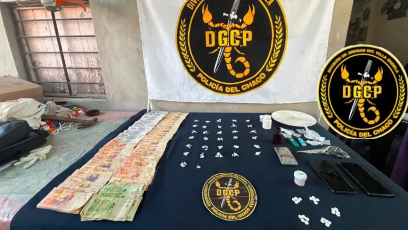 Villa Ángela: detienen a una mujer tras incautar más de 150 dosis de cocaína