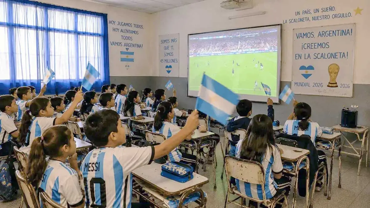 Clases normales en Chaco: las escuelas no suspenderán actividades por el partido de la Selección Argentina