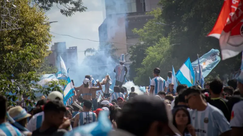 Resistencia: multitudinarios festejos tras la clasificación de Argentina a la final